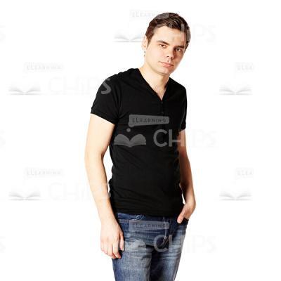 Serious Boy With Hand In The Pocket Cutout Photo-0