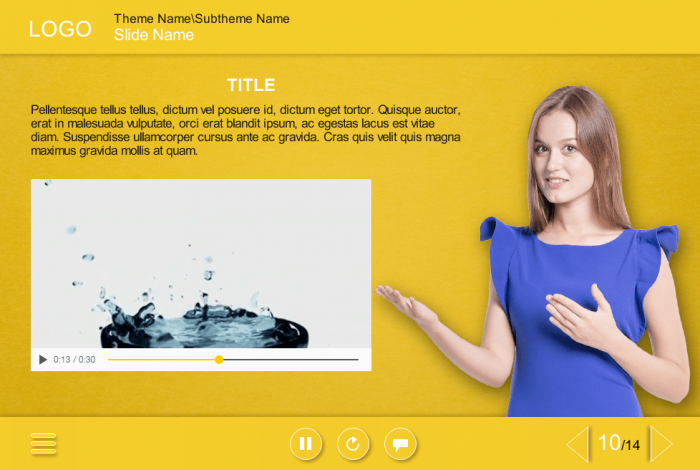 Video Player — eLearning Storyline Templates
