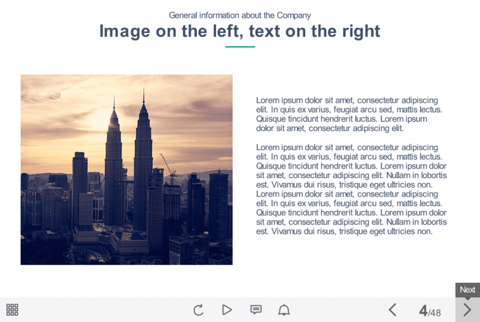 Text + Image Slide — Storyline Course Player