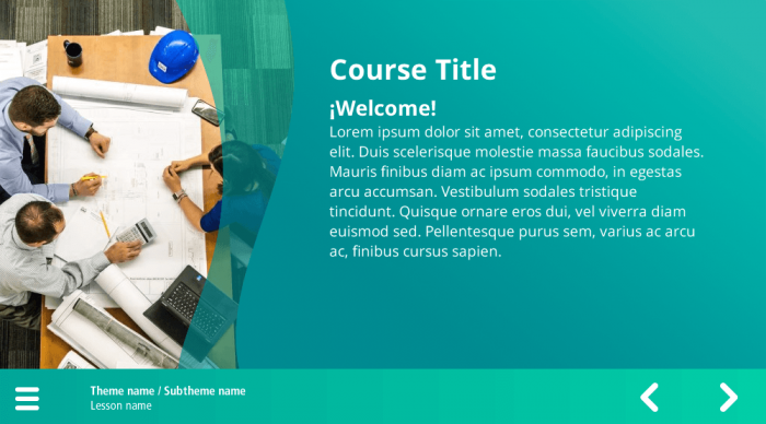 Introduction Slide — Storyline eLearning Template