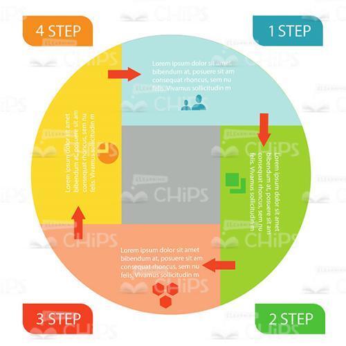 Colorful Business Circle Template Vector Infographics-0