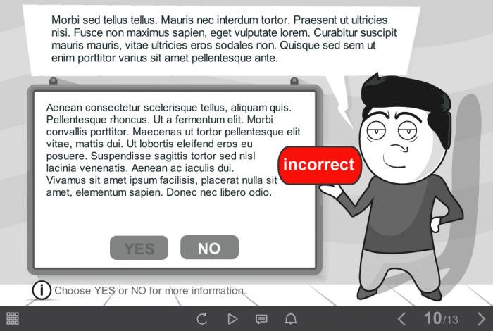 Incorrect Answer Feedback — Download Storyline Templates
