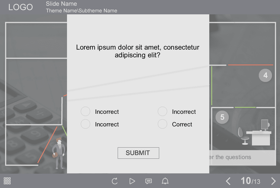 Single Choice Question — e-Learning Templates for Articulate Storyline Single Choice Question — e-Learning Templates for Articulate Storyline