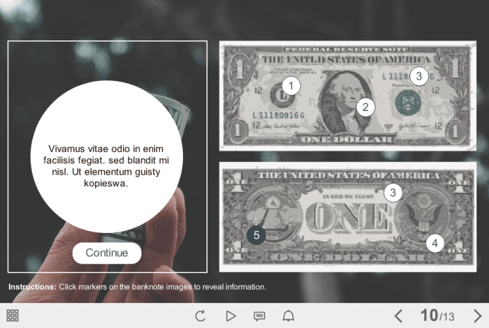 Banknote — Download Articulate Storyline Templates