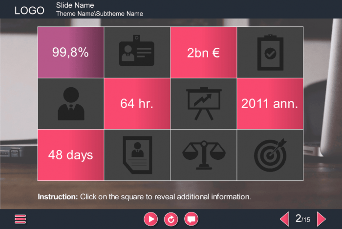 Grid — e-Learning Templates for Articulate Storyline