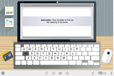 Capital Letter Keys — e-Learning Templates for Articulate Storyline