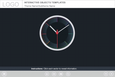 Clickable Clock Sectors — Storyline Template-0