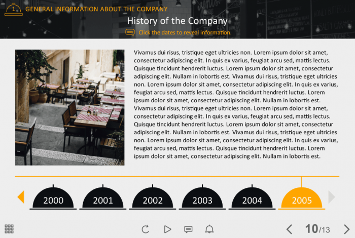 Slide With Timeline — e Learning Storyline Templates