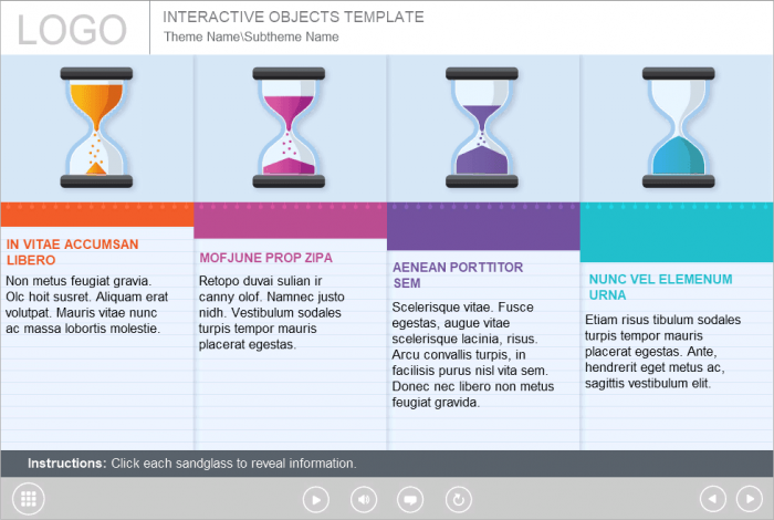 Slide with Tabs — eLearning Lectora Templates