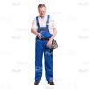 Cutout Image of Middle-aged Worker Outstretched His Hand for a Handshake-0