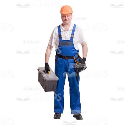 Good-Looking Builder With Equipment Cutout Photo-0