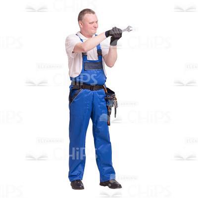 Cutout Photo of Focused Repairman Turning Screws-0