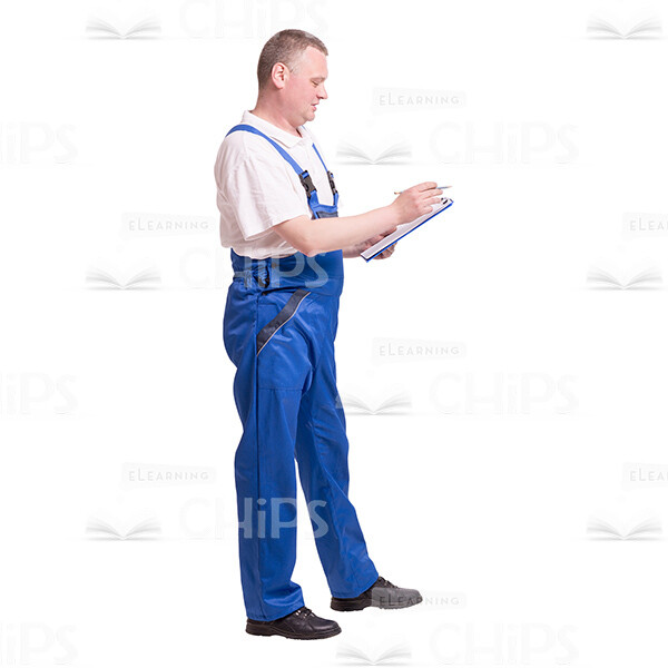 Focused Foreman With Clipboard Cutout Photo-0