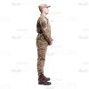 Cutout Military Man Crossed Hands in Front of Himself Cutout Image-0