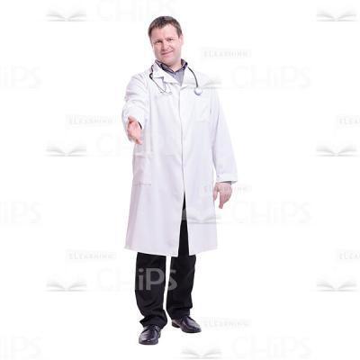 Friendly Greeting Doctor Cutout Photo-0