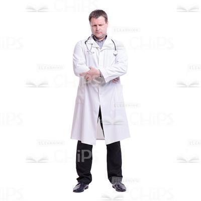 Frowning Doctor Cutout Photo-0
