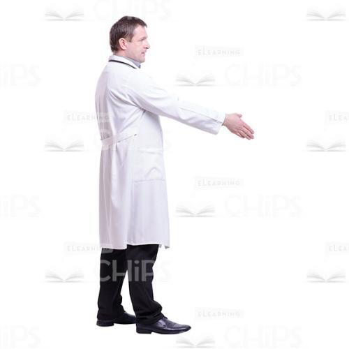 Profile View Greeting Doctor Cutout Photo-0