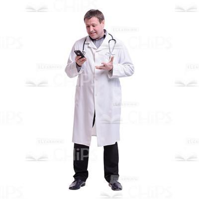 Doctor Talking With The Handy Cutout Photo-0