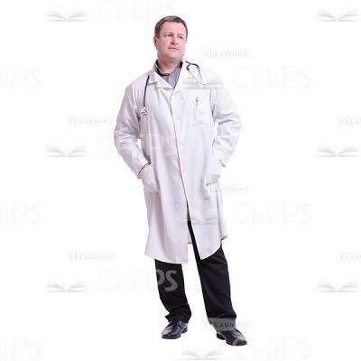 Calm Looking Doctor Cutout Photo-0