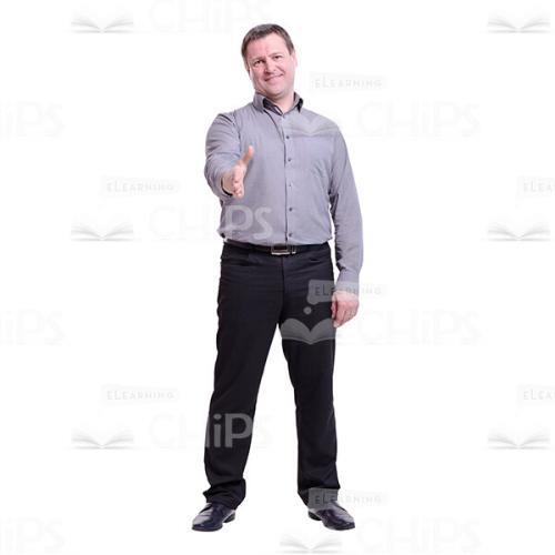 Friendly Greeting Man Cutout Photo-0