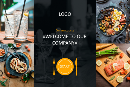 Food Industry Welcome Course Starter Template — Articulate Storyline-42170