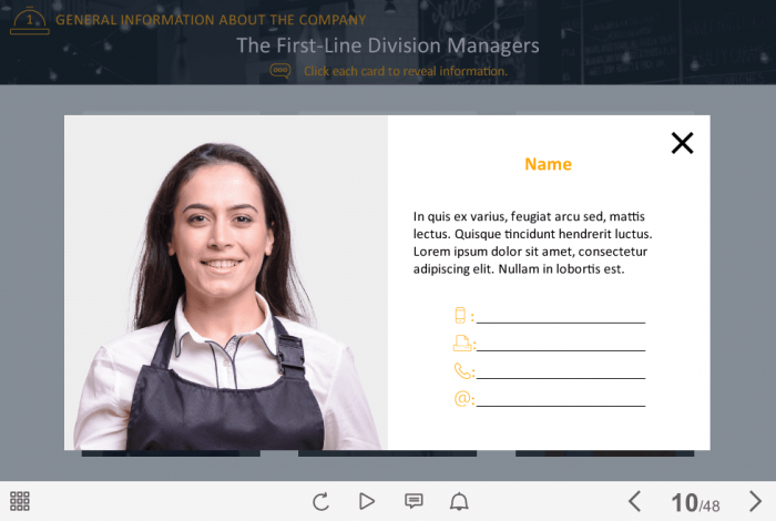 Food Industry Welcome Course Starter Template — Articulate Storyline-42196