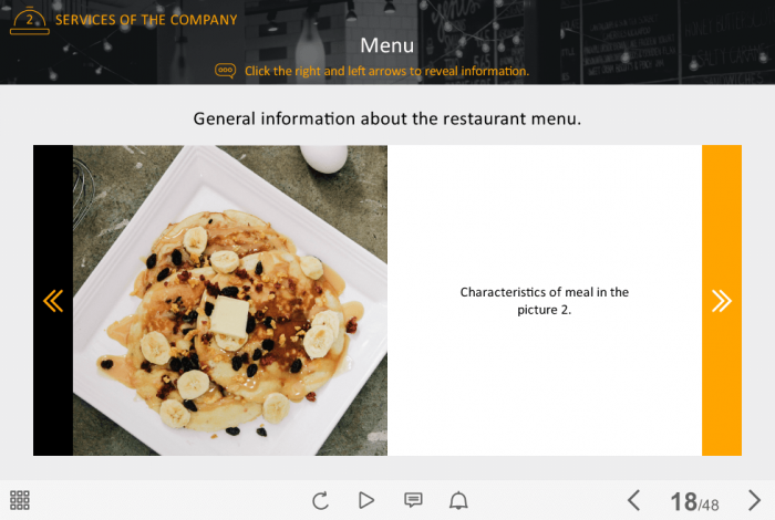Food Industry Welcome Course Starter Template — Articulate Storyline-42215