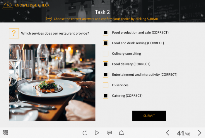 Food Industry Welcome Course Starter Template — Articulate Storyline-42248