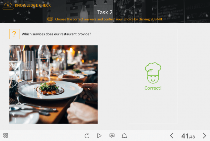 Food Industry Welcome Course Starter Template — Articulate Storyline-42249