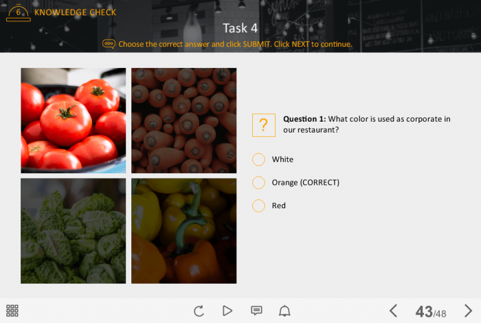 Food Industry Welcome Course Starter Template — Articulate Storyline-42253