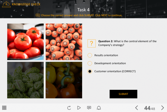 Food Industry Welcome Course Starter Template — Articulate Storyline-42256