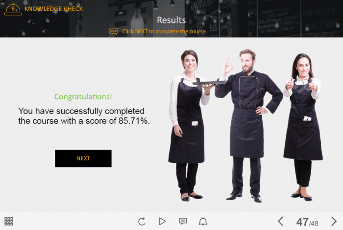 Food Industry Welcome Course Starter Template — Articulate Storyline-42258