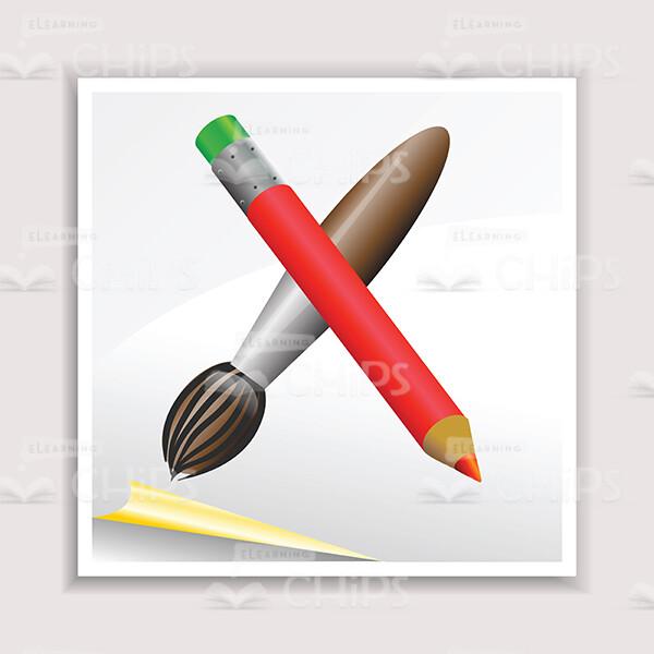Tassel And Red Pencil Vector Image-0
