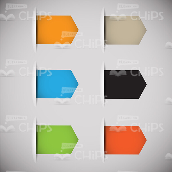 Colorful Bookmarks Set Vector Image-0