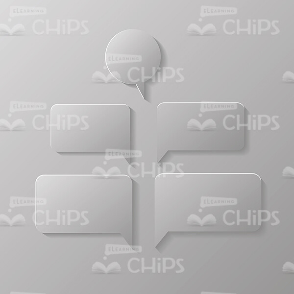 Grey Call Outs Set Vector Image-0