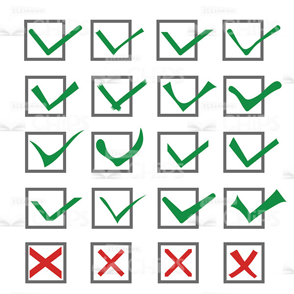 Checkboxes Icons Vector Artwork-0