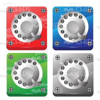 Phone's Disk Dialer Vector Icons-0
