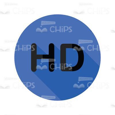 HD: High Definition Abbreviation Vector Icon-0