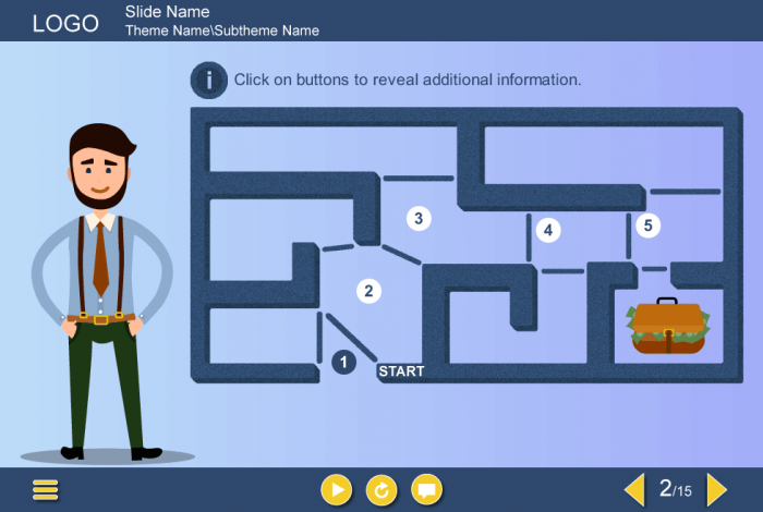 Vector Man Character — Storyline Templates for eLearning