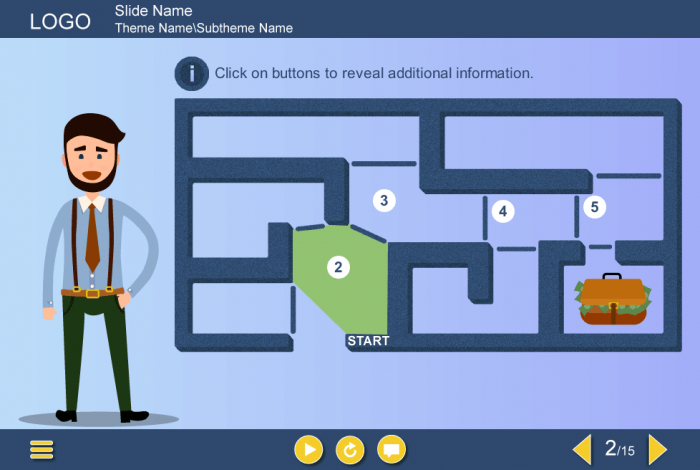 Labyrinth — Download Articulate Storyline Template