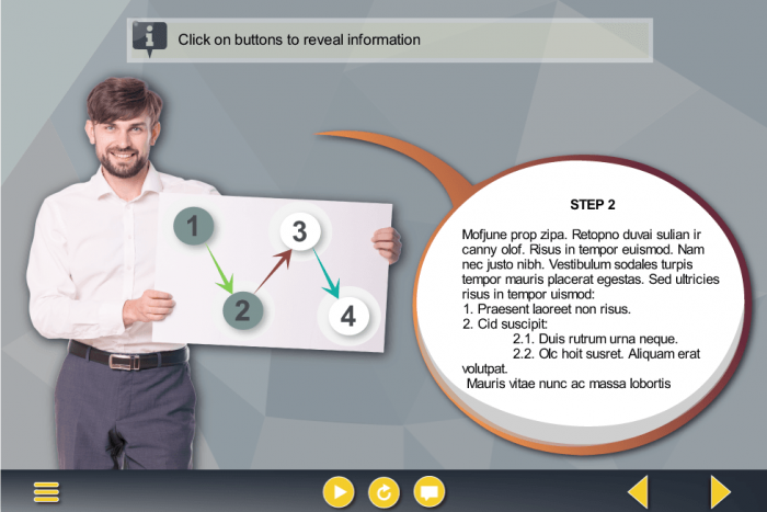 Numbered Round Buttons — e-Learning Templates for Articulate Storyline