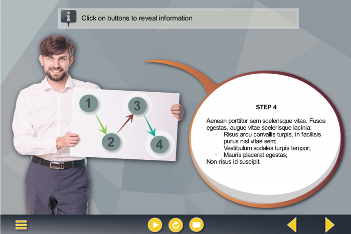 Slide with Cut Out Man and Callout — Download Articulate Storyline Template