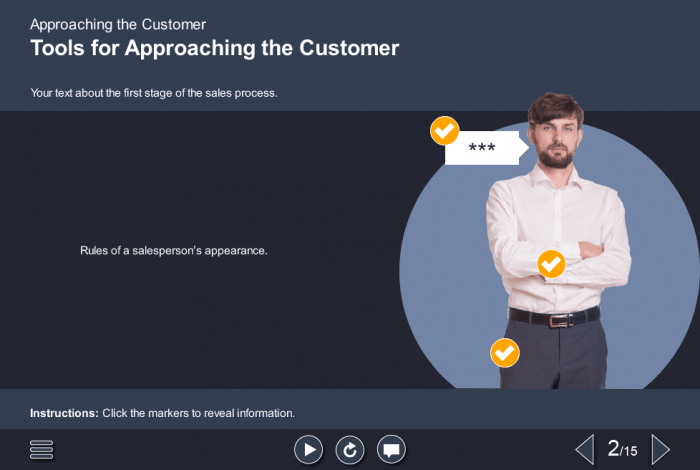 Business Character With Callout — Download Articulate Storyline Template