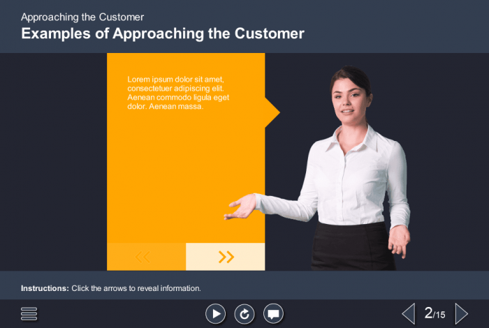 Cutout Young Businesswoman — Articulate Storyline Templates