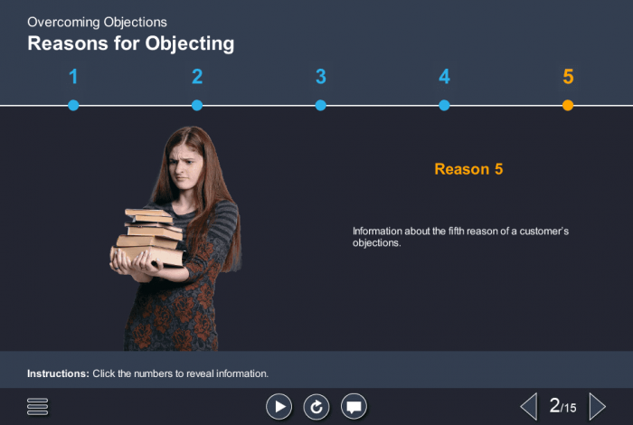 Young Cutout Woman with Books — eLearning Articulate Storyline Templates