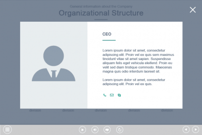 Company Structure — e-Learning Templates for Adobe Captivate