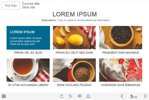 Grid Images — Adobe Captivate eLearning Template