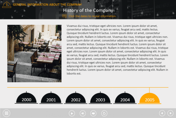 Slide With Timeline — e Learning Captivate Templates