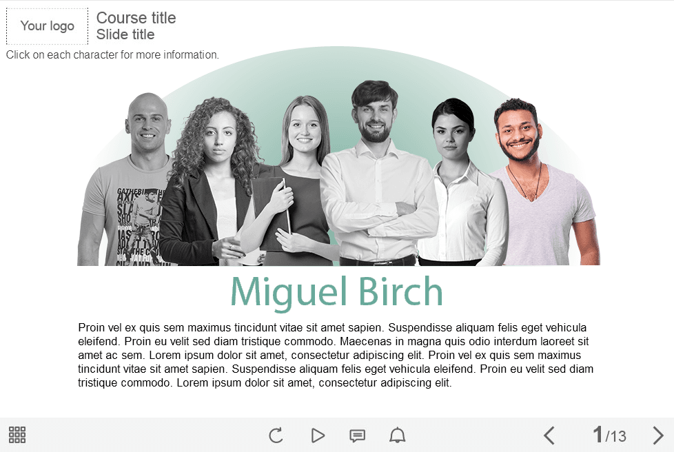 Employees Presentation — Download Scenario-Based Lectora Template Employees Presentation — Download Scenario-Based Lectora Template