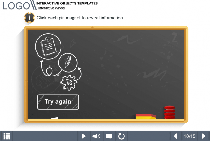 Empty Blackboard — Lectora e-Learning Templates